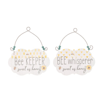 Faire-C&F Home Novelty Signs Bee Wall Plaque "Bee Whisper sweet as honey"*